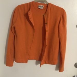 HERMES. Cashmere sweater set VINTAGE